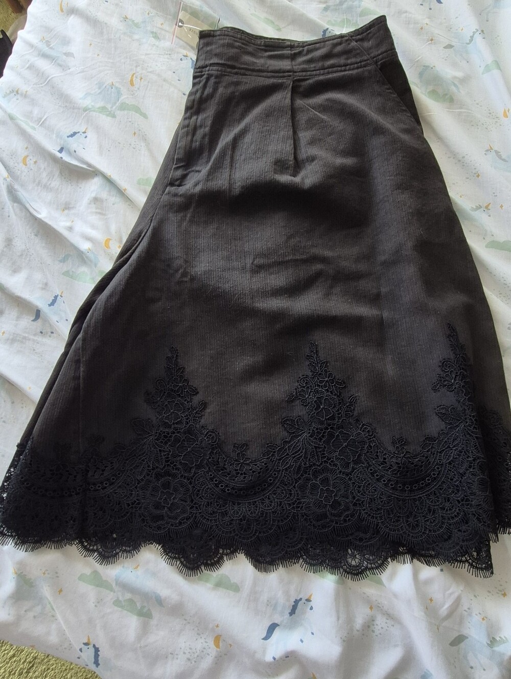 NWT★ Anthropologie Lace Hem Pants / 14 - Picture 9 of 12